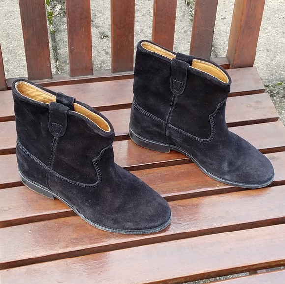Isabel Marant Shoes - Isabel Marant Etoile Crisi Black Suede Boot Size 6